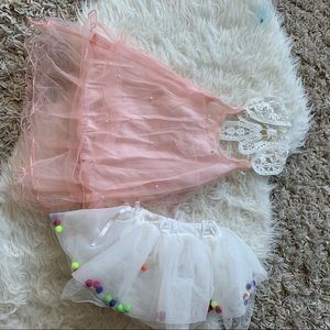 Babygirl princess bundle of a dress and a skirt